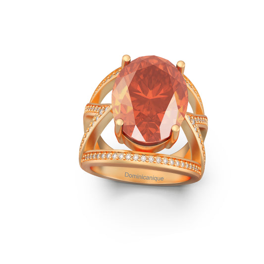 “RF85137" Ring with 9.32ct Dominicanique