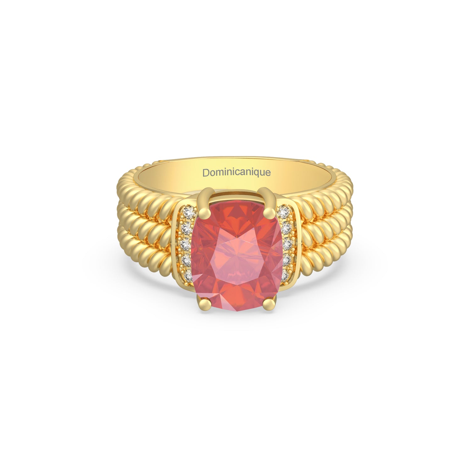 “RF85159" Ring with 3.90ct Dominicanique