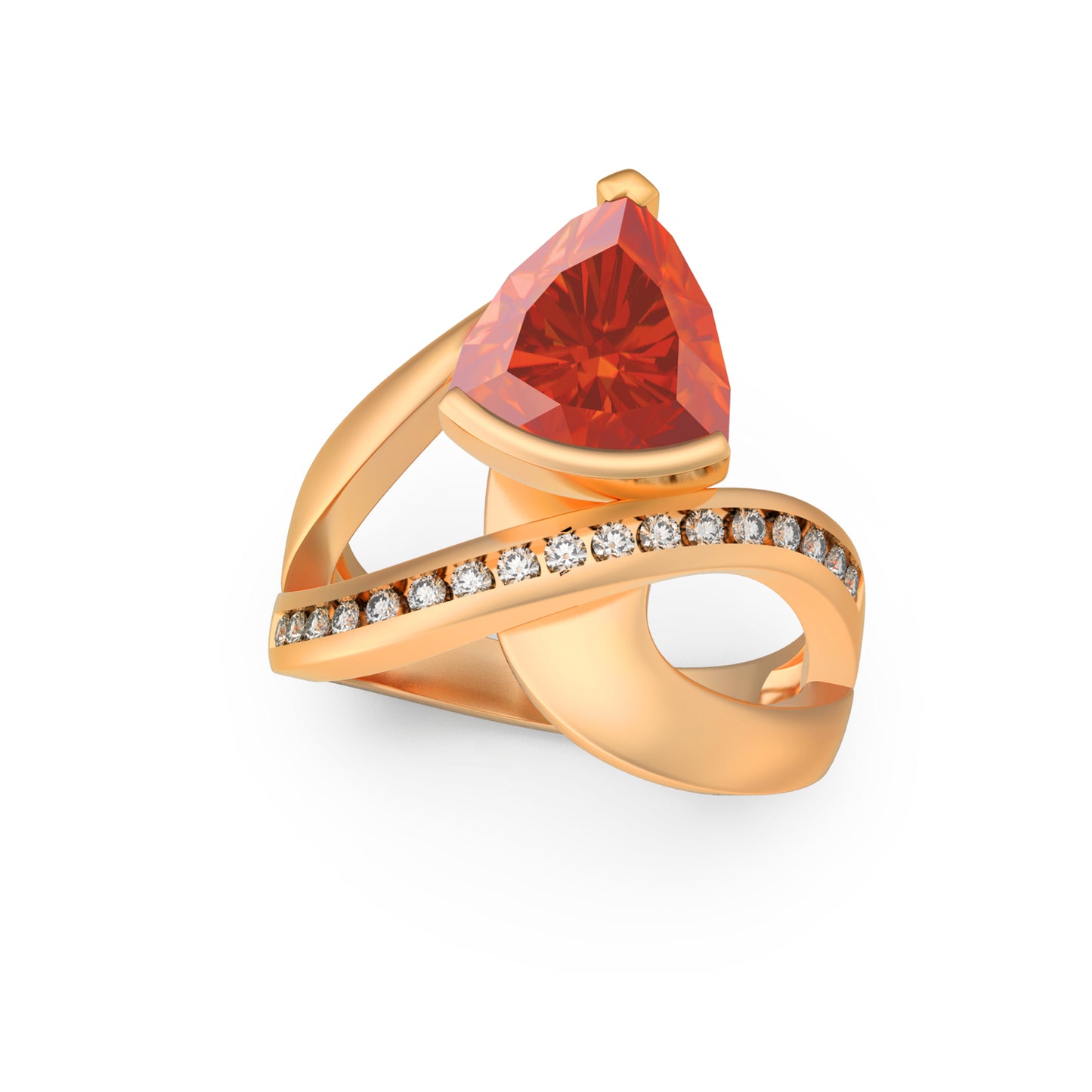 "On a Pedestal" Ring with 2.40ct Dominicanique